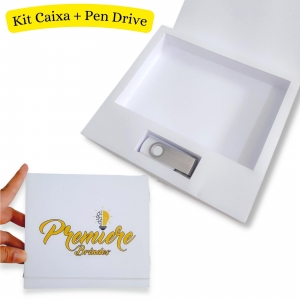 Kit pen drive + caixa foto (PERSONALIZADO ACIMA 5 PEÇAS)
