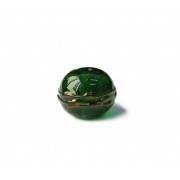 Especial Firma 024 - Esfera Verde Escuro Transparente/Cobre (G)