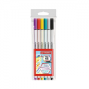 Brush Pen STABILO 68 C/6 Cores