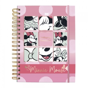 Caderno Smart Colegial com folhas e divisórias reposicionáveis DAC Disney Minnie