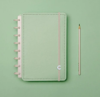 Caderno Inteligente Verde Pastel A5