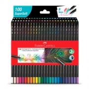Lápis de cor Super Soft 100 cores 1207100SOFT - Faber-Castell