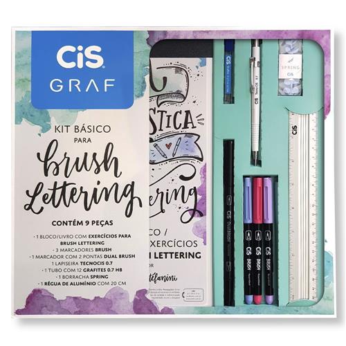Kit para Brush Lettering Cis Graf com 9 Peças