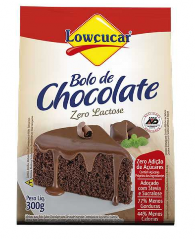 Bolo Zero Açucar Chocolate 300g Lowcucar