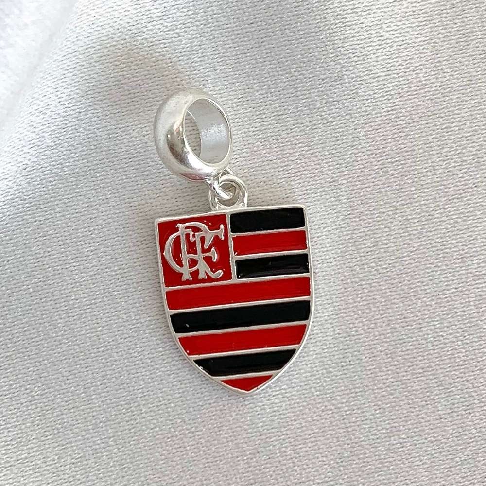 Berloque Flamengo Medalha Prata 925