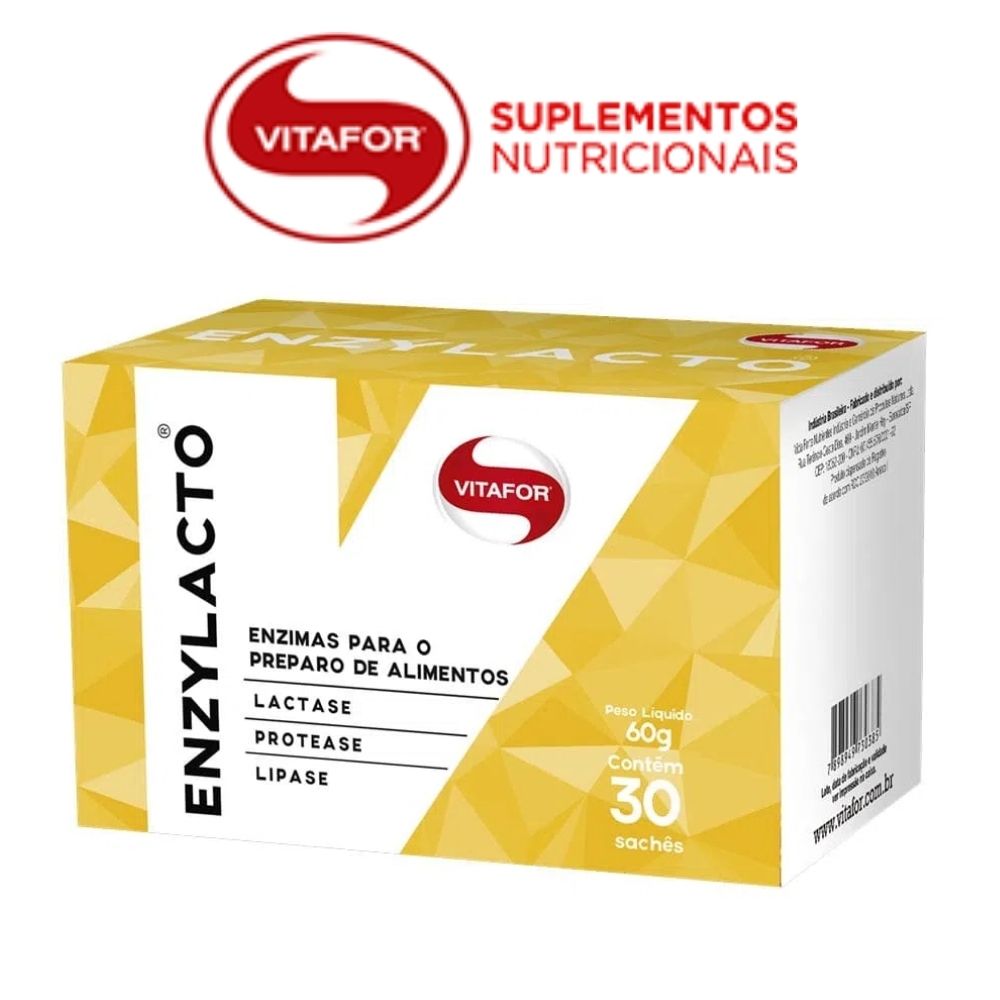 Enzylacto Vitafor 30 Sachês De 2g | Enzimas Digestivas