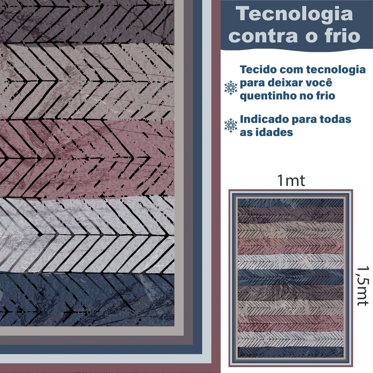 Manta Cobertor Soft Touch Premium inverno - Folhas Tática