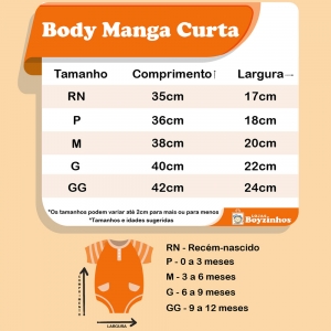 Body Manga Curta Rosa Liso (RN/P/M/G/GG)