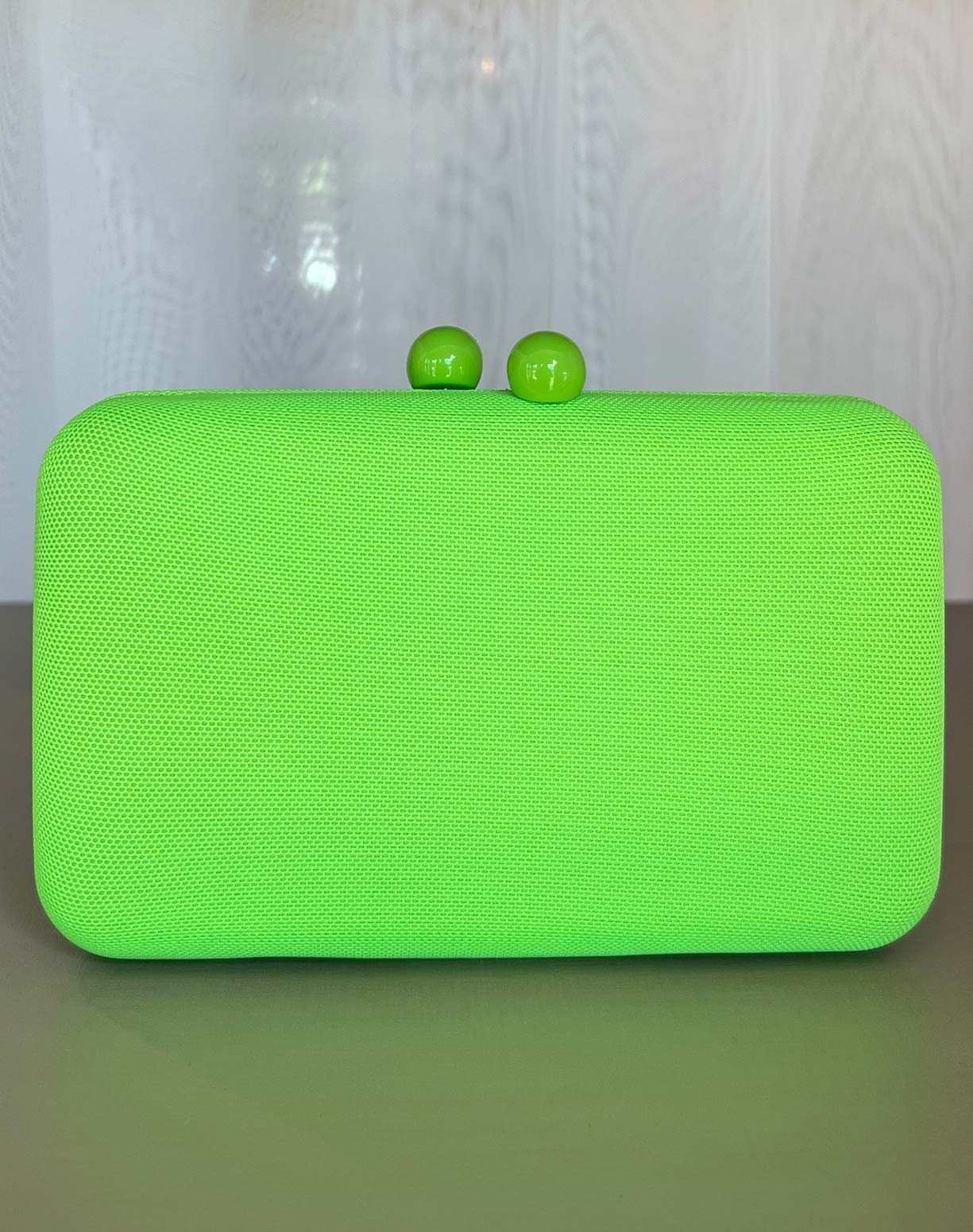 Clutch Verde Neon em Tule