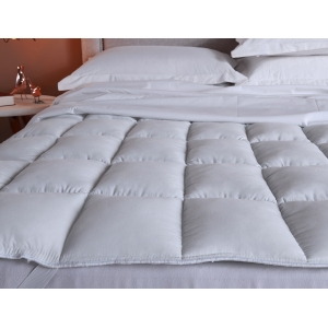 Pillow Top Queen 100% Fibra Siliconada 1600G/M² - Tecido Percal Algodão - Muito mais Conforto