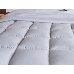 Pillow Top Queen 100% Fibra Siliconada 1600G/M² - Tecido Percal Algodão - Muito mais Conforto