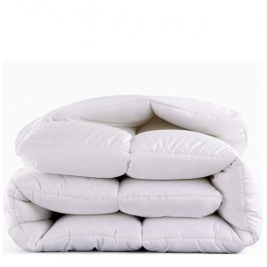 Pillow Top Solteiro 100% Fibra Siliconada 1600G/M² - Tecido Percal Algodão - Muito mais Conforto