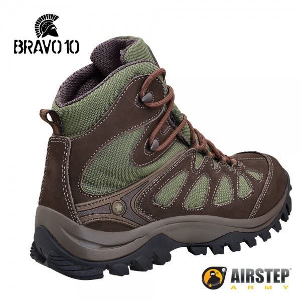 Bota Airstep Hiking Bravo 10 5700 - Brown Green