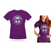 Camiseta Feminina Violeta Be Stronger Silk Prata