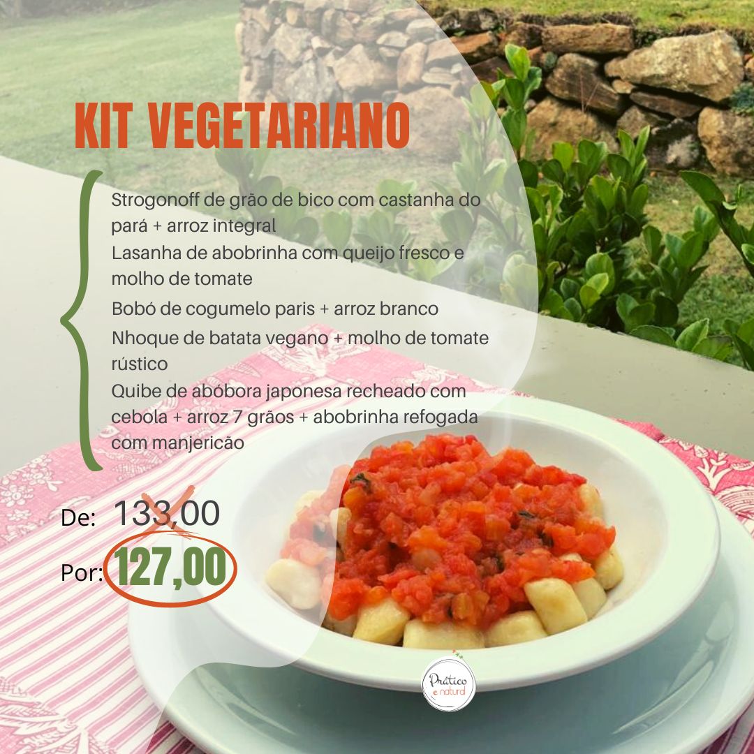 Kit Vegetariano  - Prático e Natural