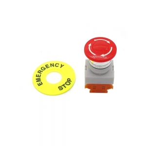 Botão Industrial de Emergência Cogumelo LAY37-11ZS com Caixa