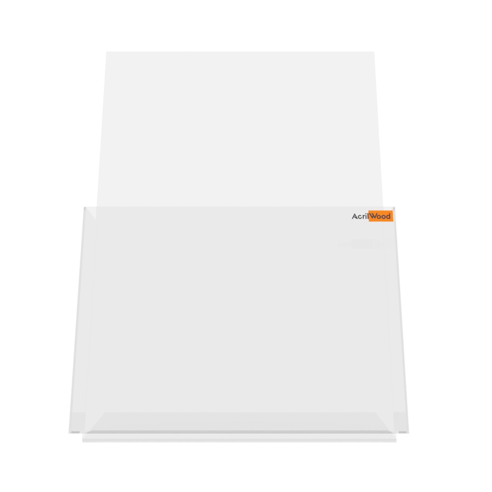 Display Porta Folder A3 Em Acrílico De Balcão Vertical