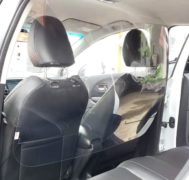 Escudo Protetor Salivar Uber E Taxi 120x80cm