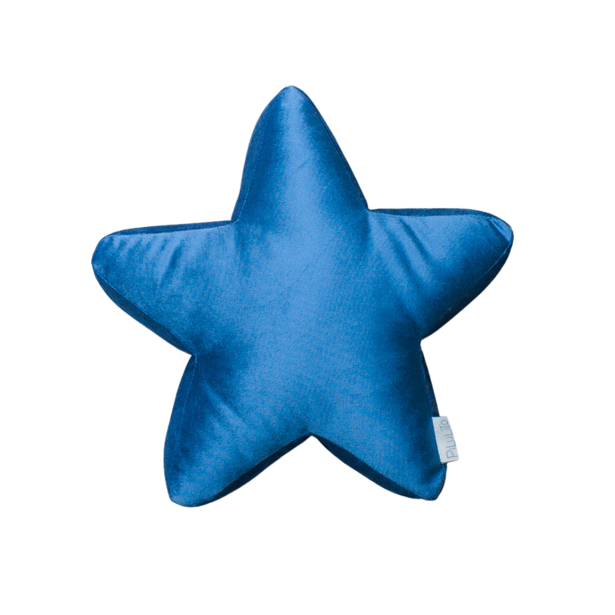 Almofada estrela veludo azul