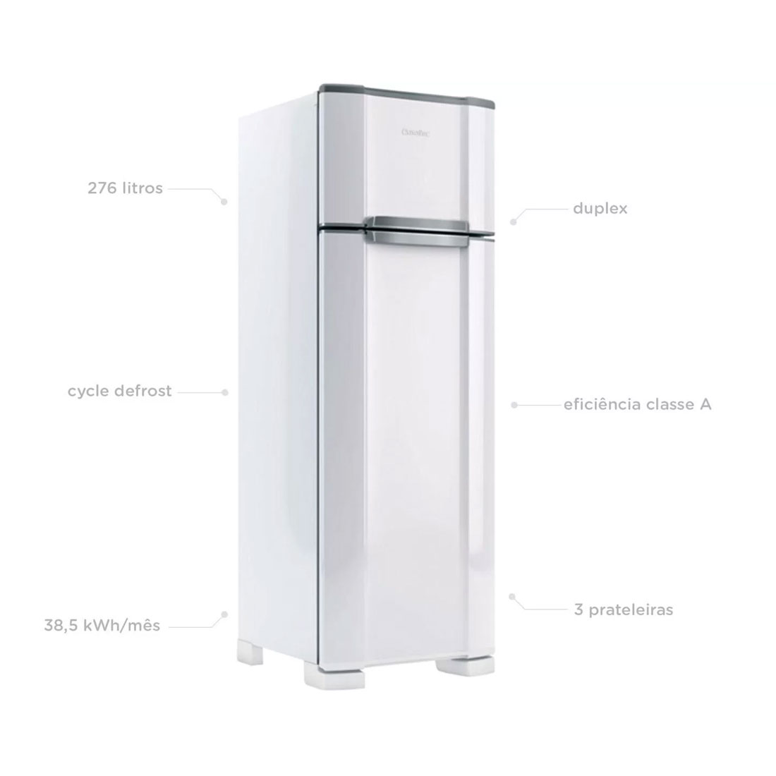 Refrigerador Esmaltec RCD38 Duplex Branco
