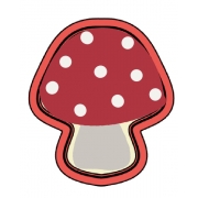 Cortador de Biscoito Cogumelo Mini