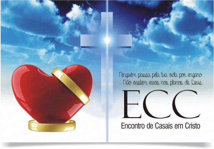 Cartão ECC Encontro com Casais personaliz. c/ 50un