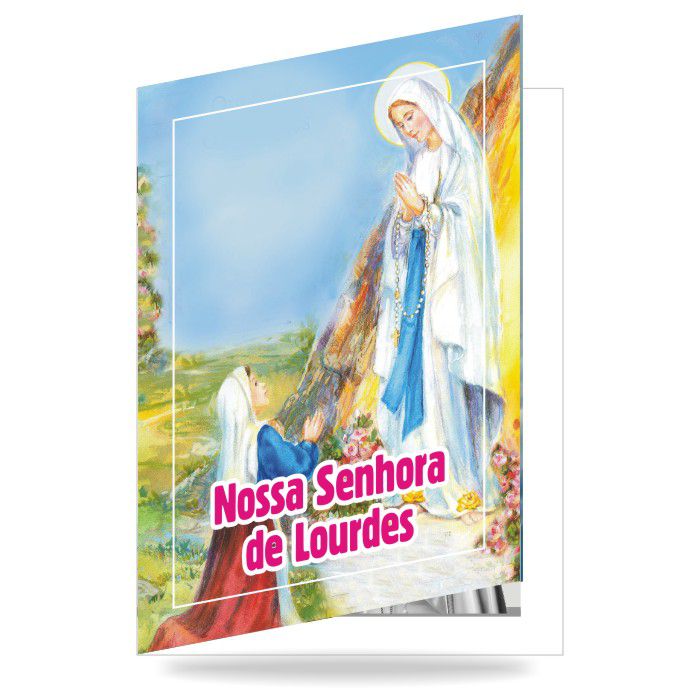 Folheto N.Sra. de Lourdes personalizado. c/ 50un
