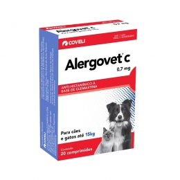 Alergovet C 0,7mg Anti-Histamínico Para Cães 10Comp.