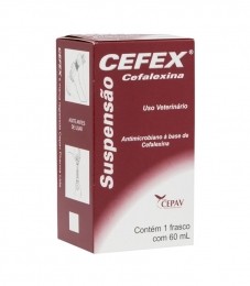 Cefex Suspensão Cefalexina 60ml Cepav