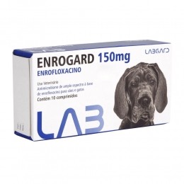 Enrogard 150 mg Antimicrobiano Cães e Gatos 10 comprimidos