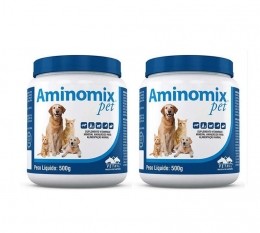 Kit 2 Aminomix Pet 500g Vetnil Suplemento