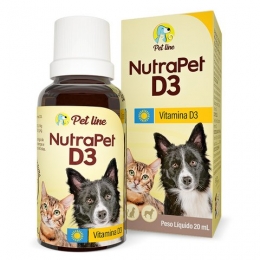 NutraPet D3 Vitamina D3 Cães e Gatos 20ml 