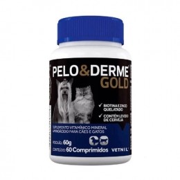 Pelo E Derme Gold 60 Comprimidos - Vetnil