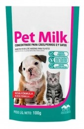 Pet Milk 100g Vetnil Suplemento Para Filhotes Cães e Gatos