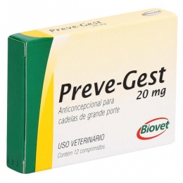 Preve-Gest Anticoncepcional 20mg 12 Comprimidos Biovet