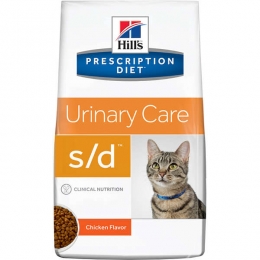 Ração Hill's Prescription Diet S/D Cuidado Urinário para Gatos Adultos - 1,81 Kg