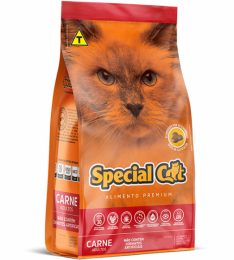 Ração Special Cat Premium Carne para Gatos Adultos - 1 Kg