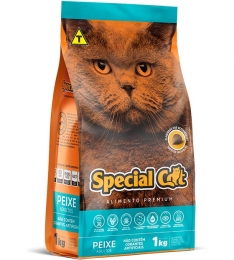 Ração Special Cat Premium Peixe para Gatos Adultos - 1 Kg