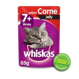 Sache Whiskas 7+ Adulto Carne Jelly 85g