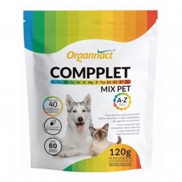 Suplemento Compplet Mix Pet A-Z 120g 60 Tabletes Organnact