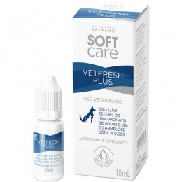 Vetfresh Plus Solução Oftalmológica Soft Care 10mL