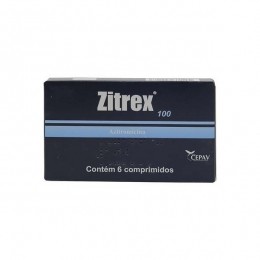 Zitrex 100 Azitromicina Antibiótico Cepav 6 Comp.