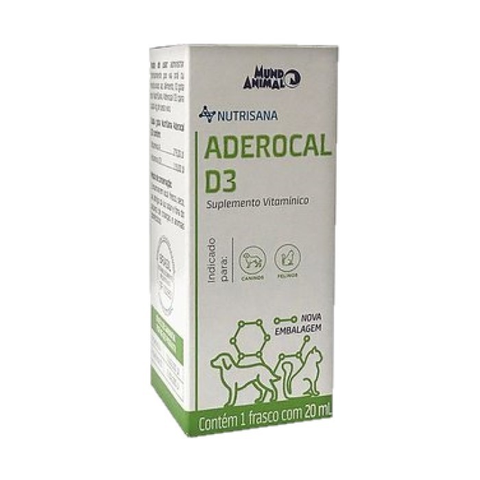 Aderocal D3 Suplemento Vitaminico Mundo Animal 20ml