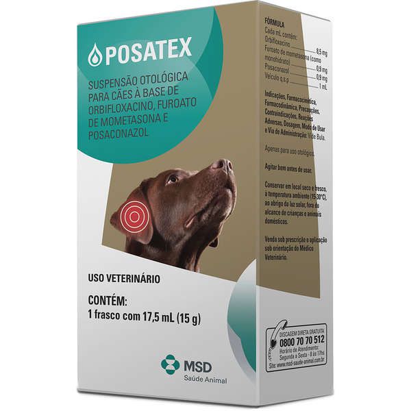 Anti-Inflamatório MSD Posatex 17,5ml Para Cães