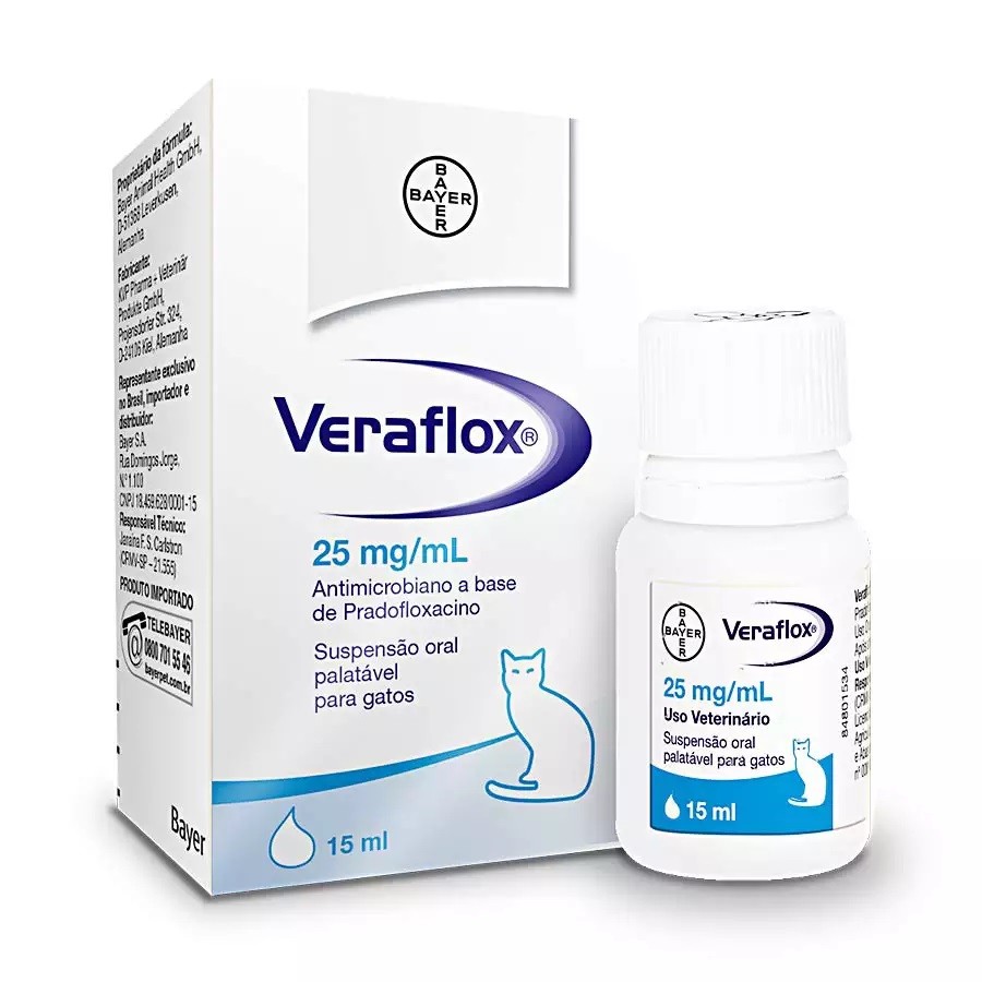 Veraflox Antimicrobiano Suspensão Oral 15ml