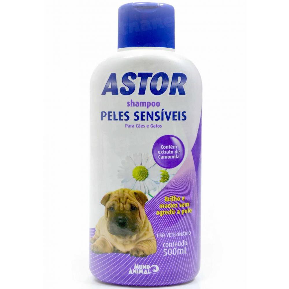 Astor Shampoo Peles Sensiveis Caes e Gatos 500ml