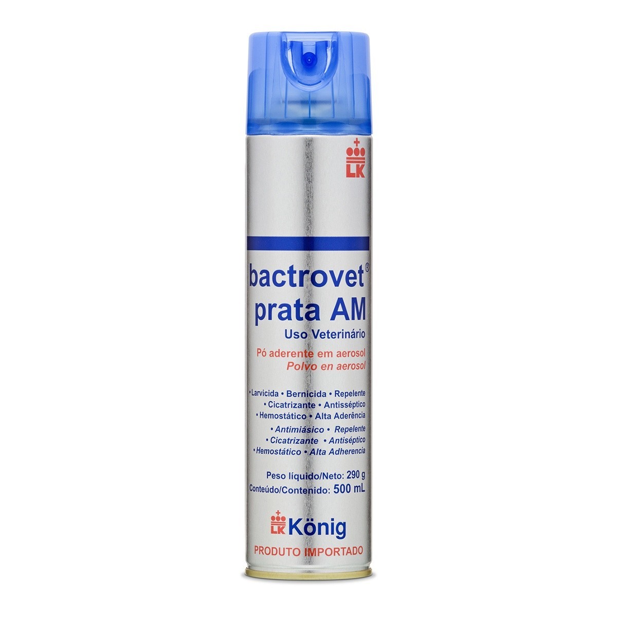 Bactrovet Spray Konig Prata Am - 500ml (mata Bicheira)