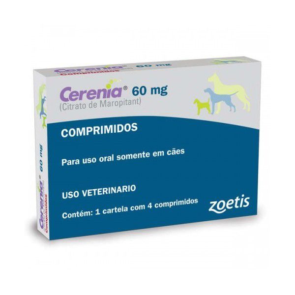 Cerenia de 4 Comprimidos 60 mg Zoetis Para Cães