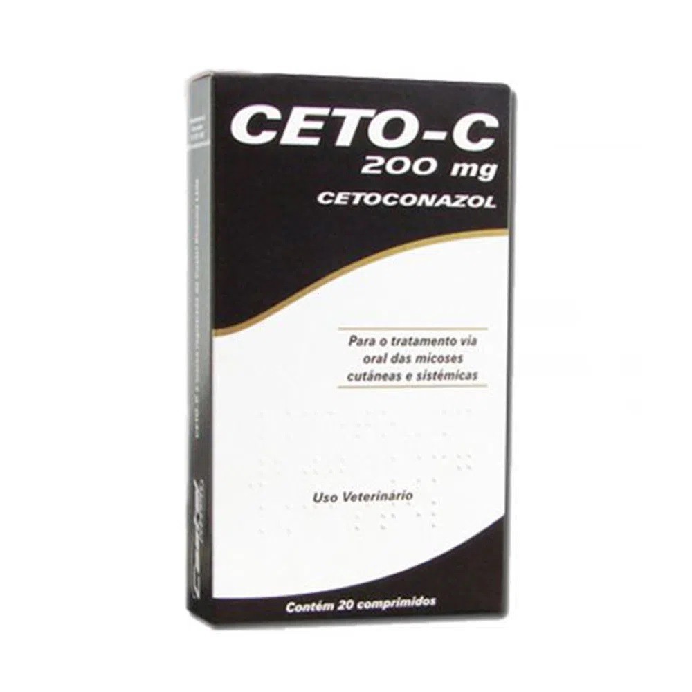 Ceto C 200mg Cetoconazol Cepav 20 Comprimidos