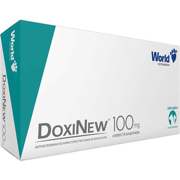 Doxinew 100mg 14 Comprimidos World Veterinária